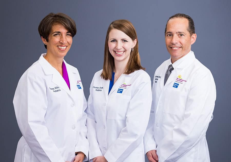 Dr. Theresa Willis, Dr. Courtney Smith and Dr. Jose Ferreris are the three pediatricians that will treat children at the new Dominion Crossing location.