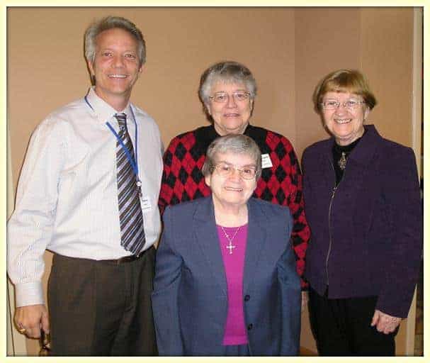 Pictured: Steve Fuller with founding Sisters of Sisters Care