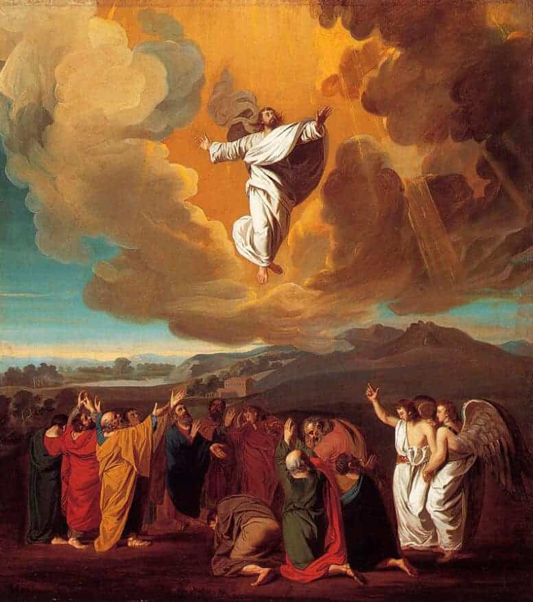 "God goes up amid trumpet blasts! Hosanna in the highest!" | John Singleton Copley, The Ascension, 1775